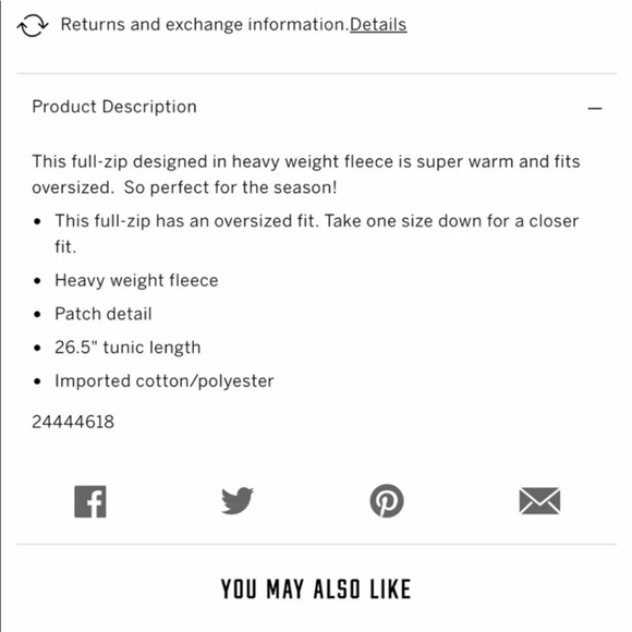 Vs pink Premium College Full zip Hoodie Black - Picture 5 of 5